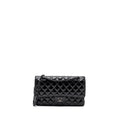 CHANEL MEDIUM CLASSIC DOUBLE FLAP BAG SHINY CALFSKIN SO BLACK