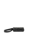 BOTTEGA VENETA SMALL CASSETTE BAG LAMBSKIN BLACK GHW