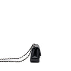 CHANEL MINI SQUARE FLAP BAG LAMBSKIN BLACK SHW