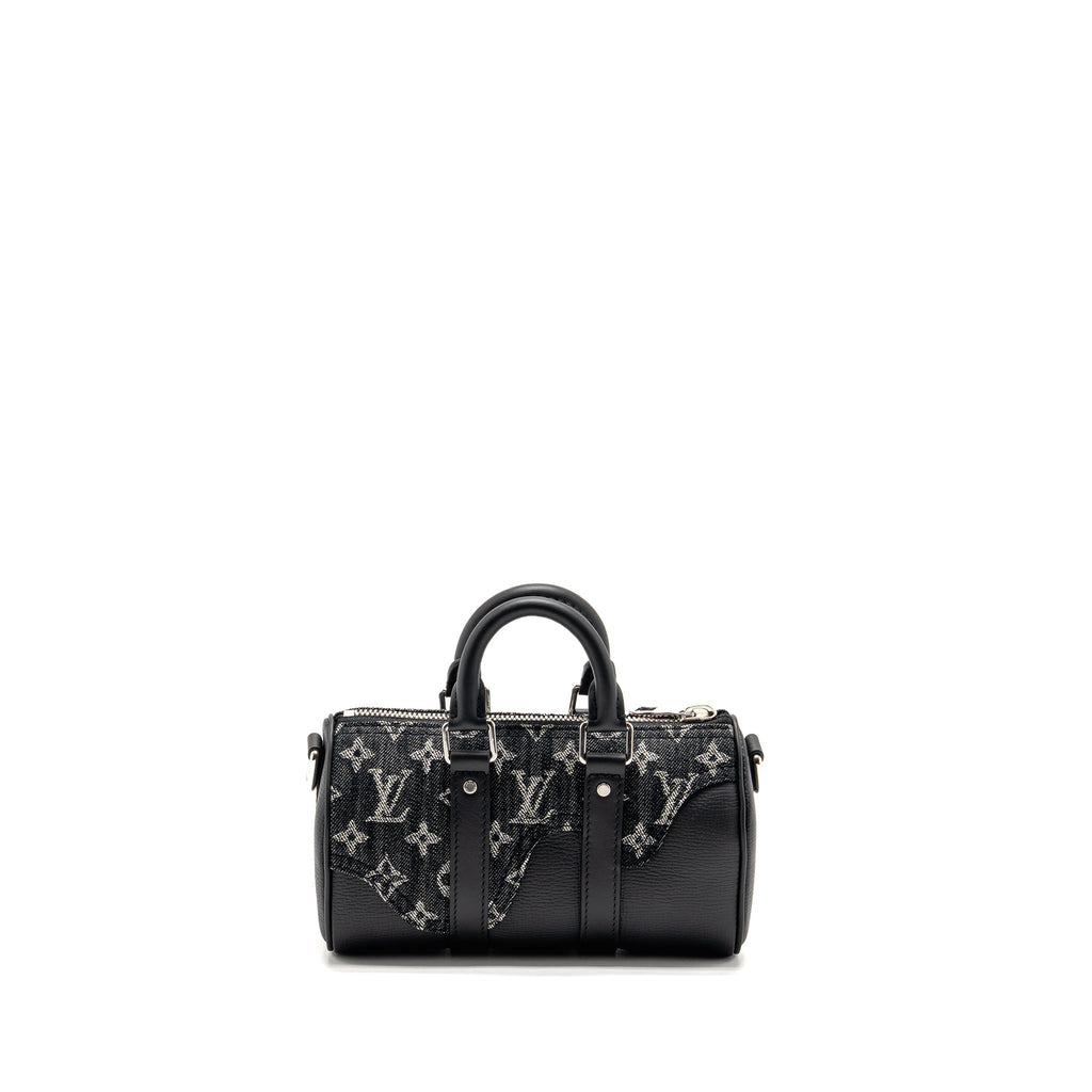 Louis Vuitton Nigo Keepall XS Monogram Drip Denim/Leather Black SHW
