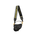 DIOR MINI SADDLE BAG CALFSKIN BLACK GHW