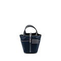 HERMES CARGO PICOTIN 18 LOCK BAG CANVAS/SWIFT BLEU MARINE/CABAN SHW