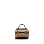 HERMES KELLY DOLE PICTO EPSOM GRIS MISTY/BLACK/VERT FIZZ/ALEZAN SHW