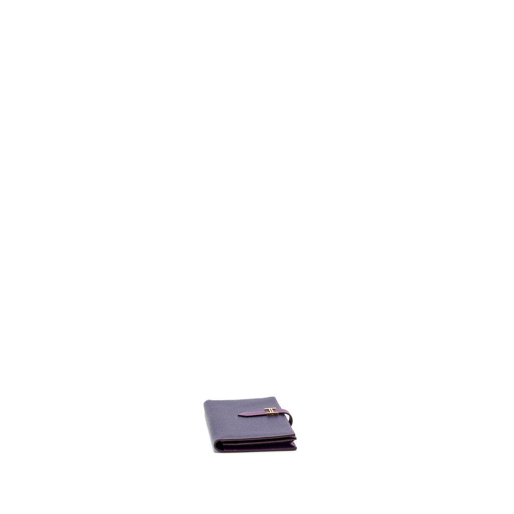 Hermes Bearn Long Wallet Special Order Epsom Purple GHW