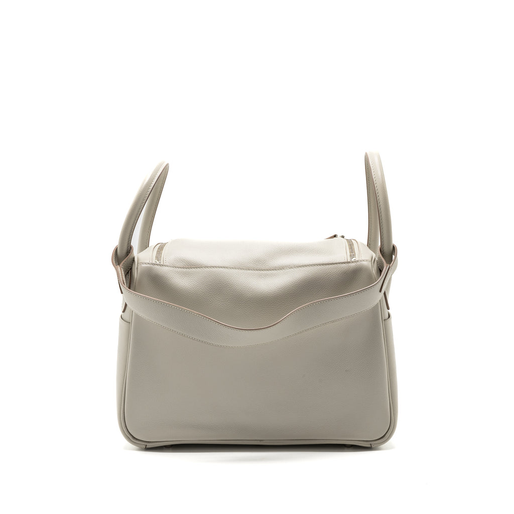 Hermes Lindy 30 Evercolor Gris Pearl SHW