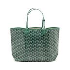 GOYARD SAINT LOUIS PM TOTE GOYARDINE CANVAS GREEN SHW