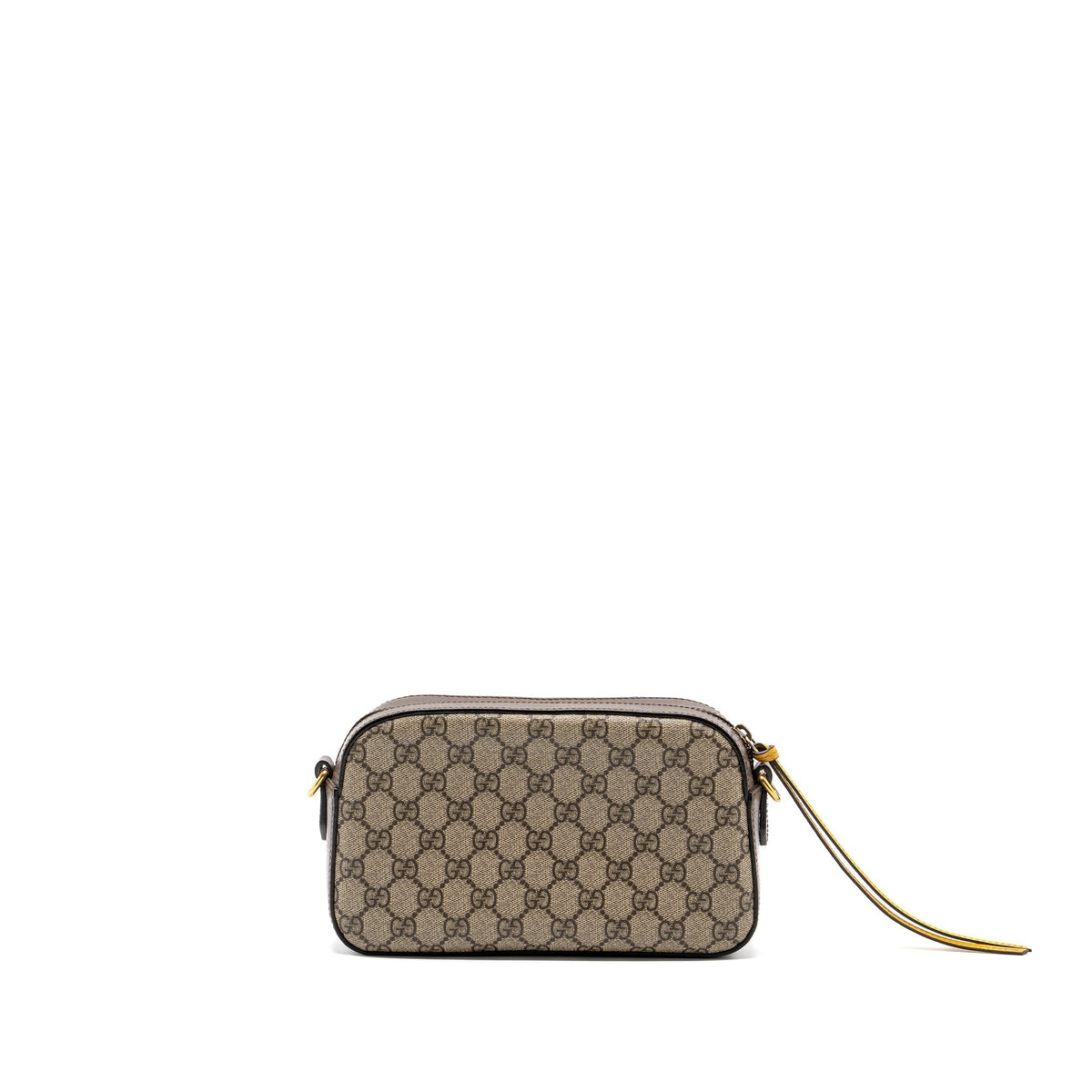 GUCCI GG SUPREME CAMERA BAG CANVAS/ LEATHER GHW