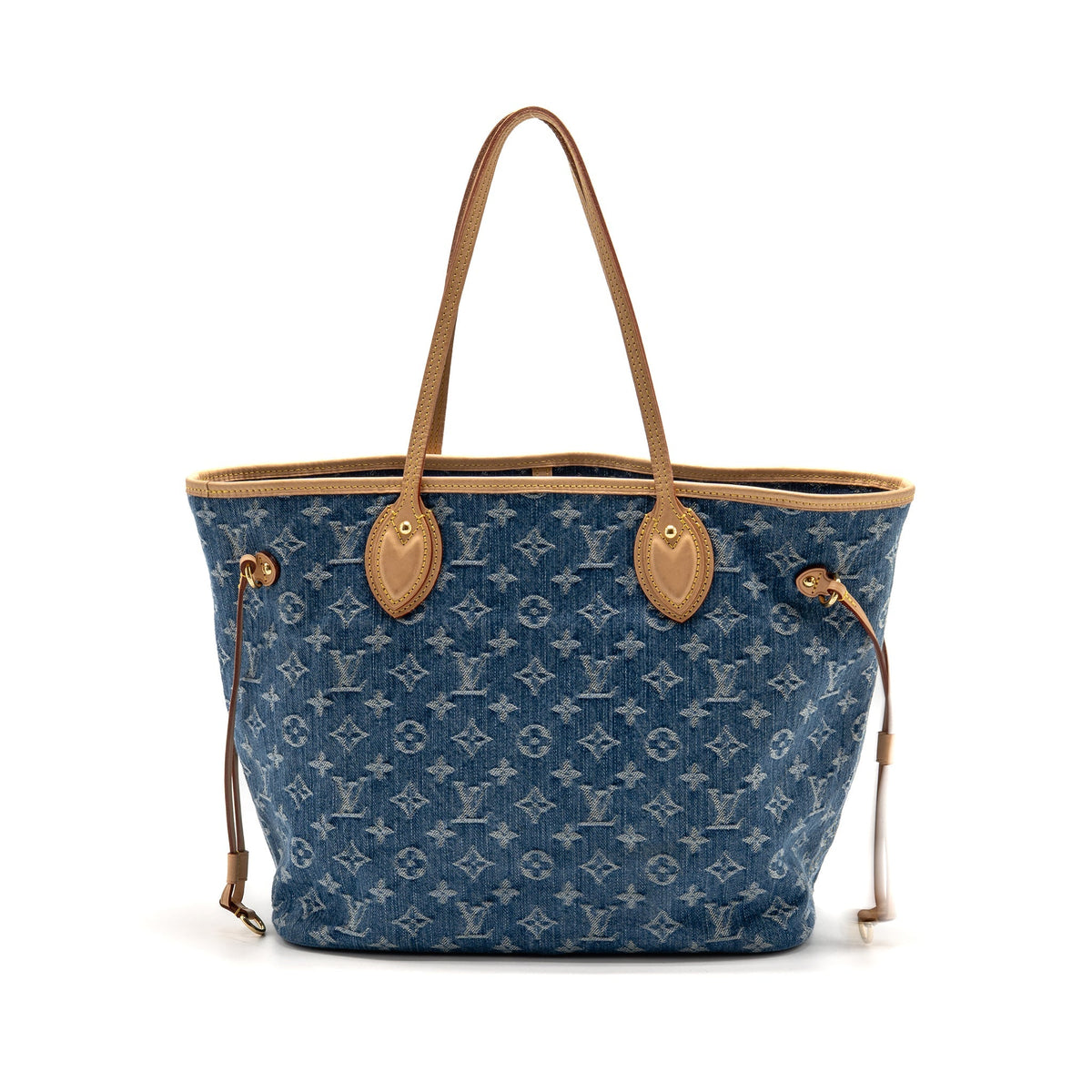 Louis Vuitton neverfull mm denim blue GHW