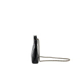 CHANEL MINI 31 BAG SHINY CALFSKIN BLACK LGHW (MICROCHIP)