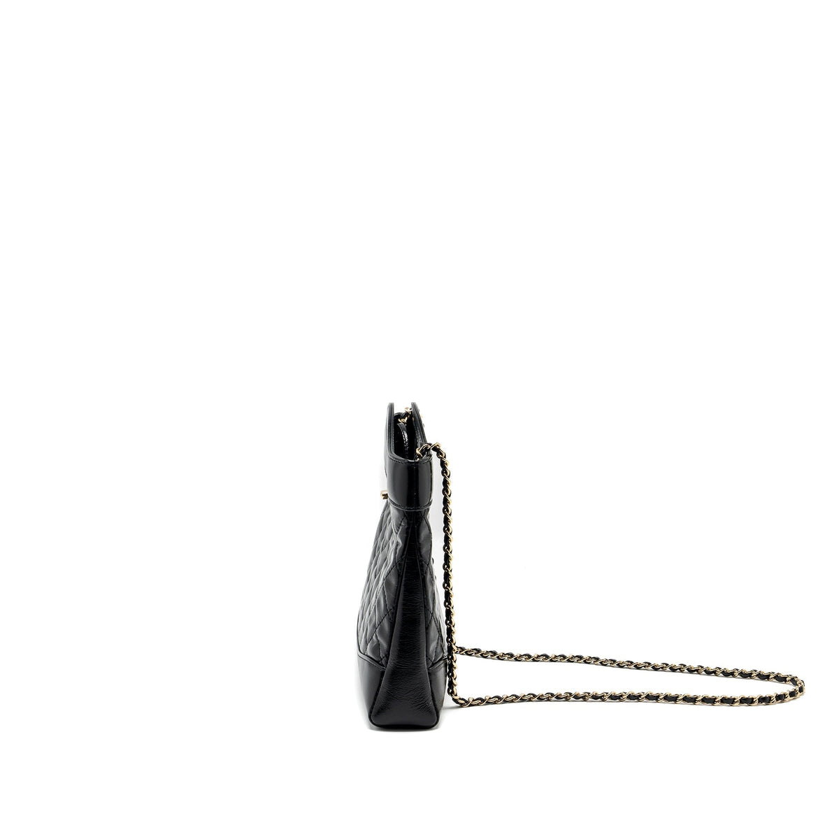 CHANEL MINI 31 BAG SHINY CALFSKIN BLACK LGHW (MICROCHIP)