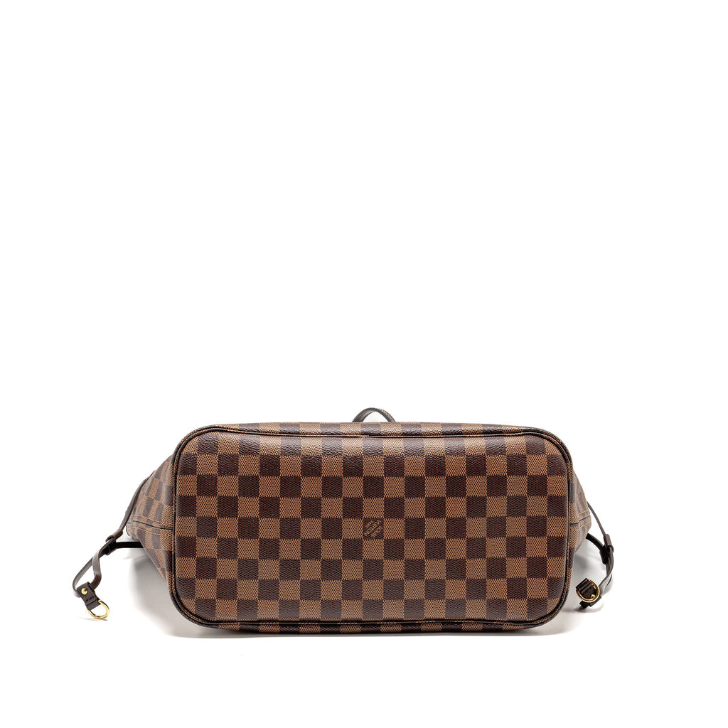 LOUIS VUITTON NEVERFULL MM DAMIER EBENE CANVAS GHW