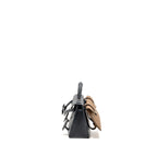HERMES KELLY DOLE PICTO EPSOM GRIS MISTY/BLACK/VERT FIZZ/ALEZAN SHW