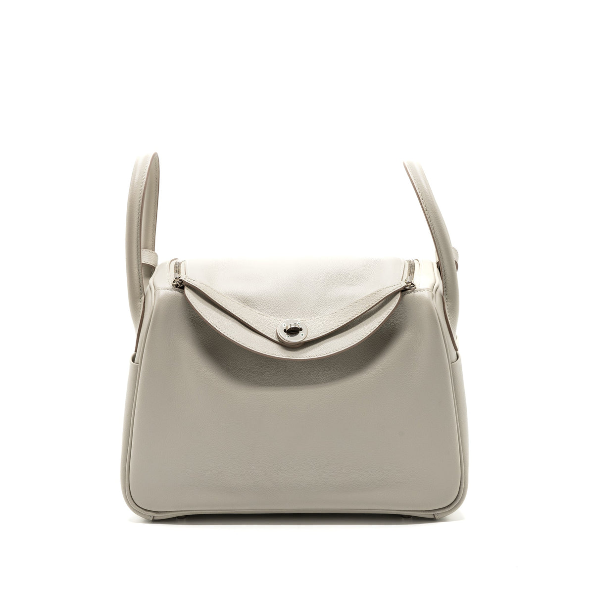 Hermes Lindy 30 Evercolor Gris Pearl SHW