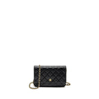 CHANEL CLASSIC WALLET ON CHAIN CAVIAR BLACK GHW