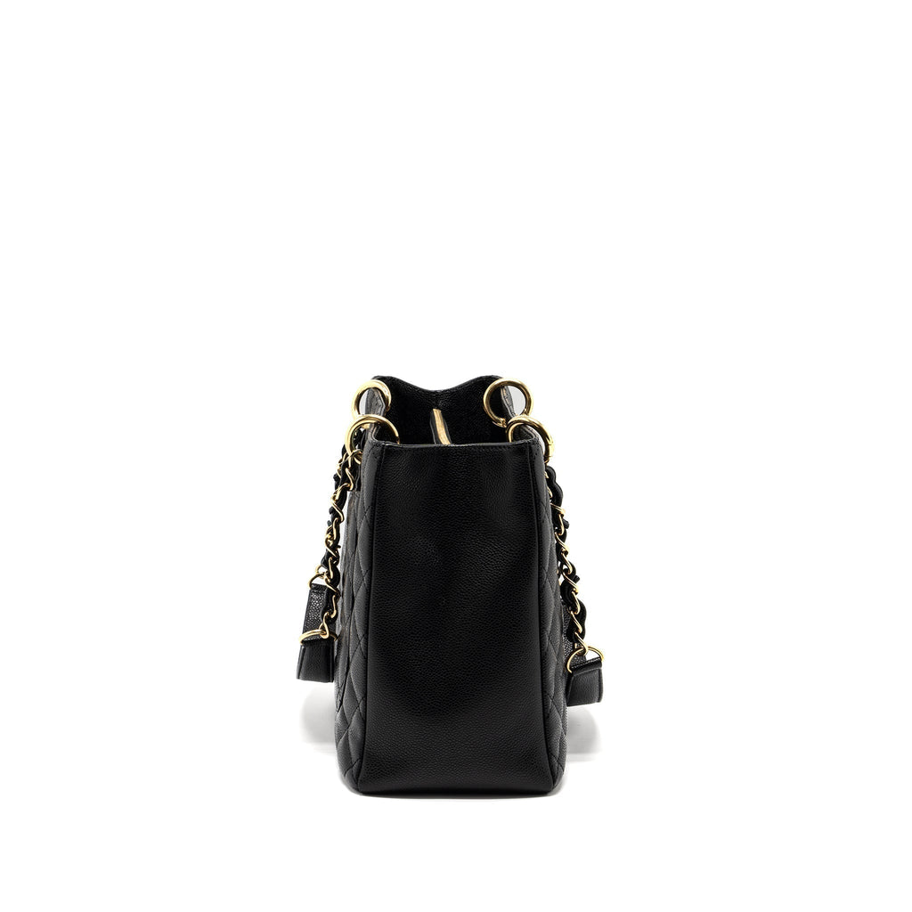 CHANEL GRAND SHOPPING TOTE BAG CAVIAR BLACK GHW