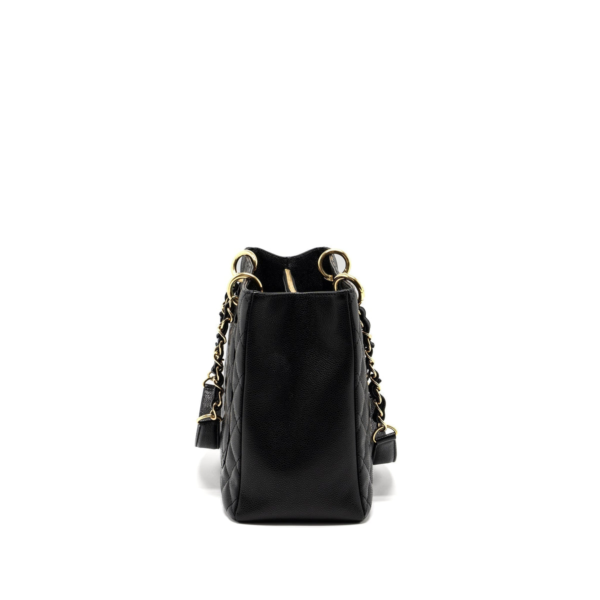 CHANEL GRAND SHOPPING TOTE BAG CAVIAR BLACK GHW