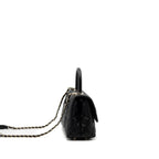 CHANEL SMALL COCO HANDLE CAVIAR BLACK LGHW (MICROCHIP)