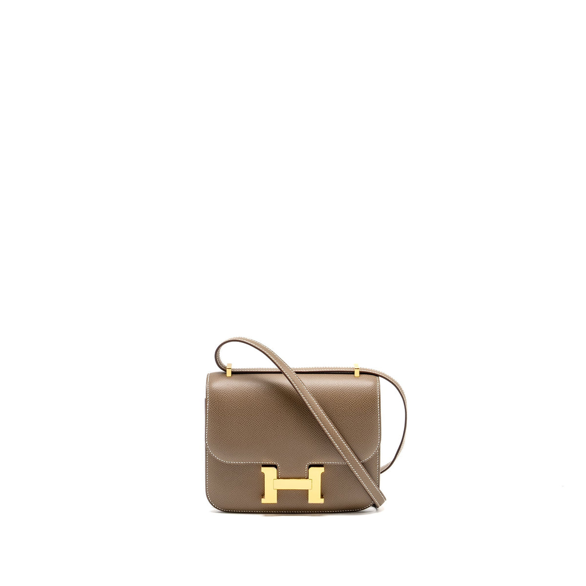 Hermes Mini Constance Epsom Etoupe GHW