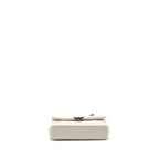 CHANEL MY EVERYTHING MINI FLAP BAG QUILTED CAVIAR WHITE BLACK HARDWARE