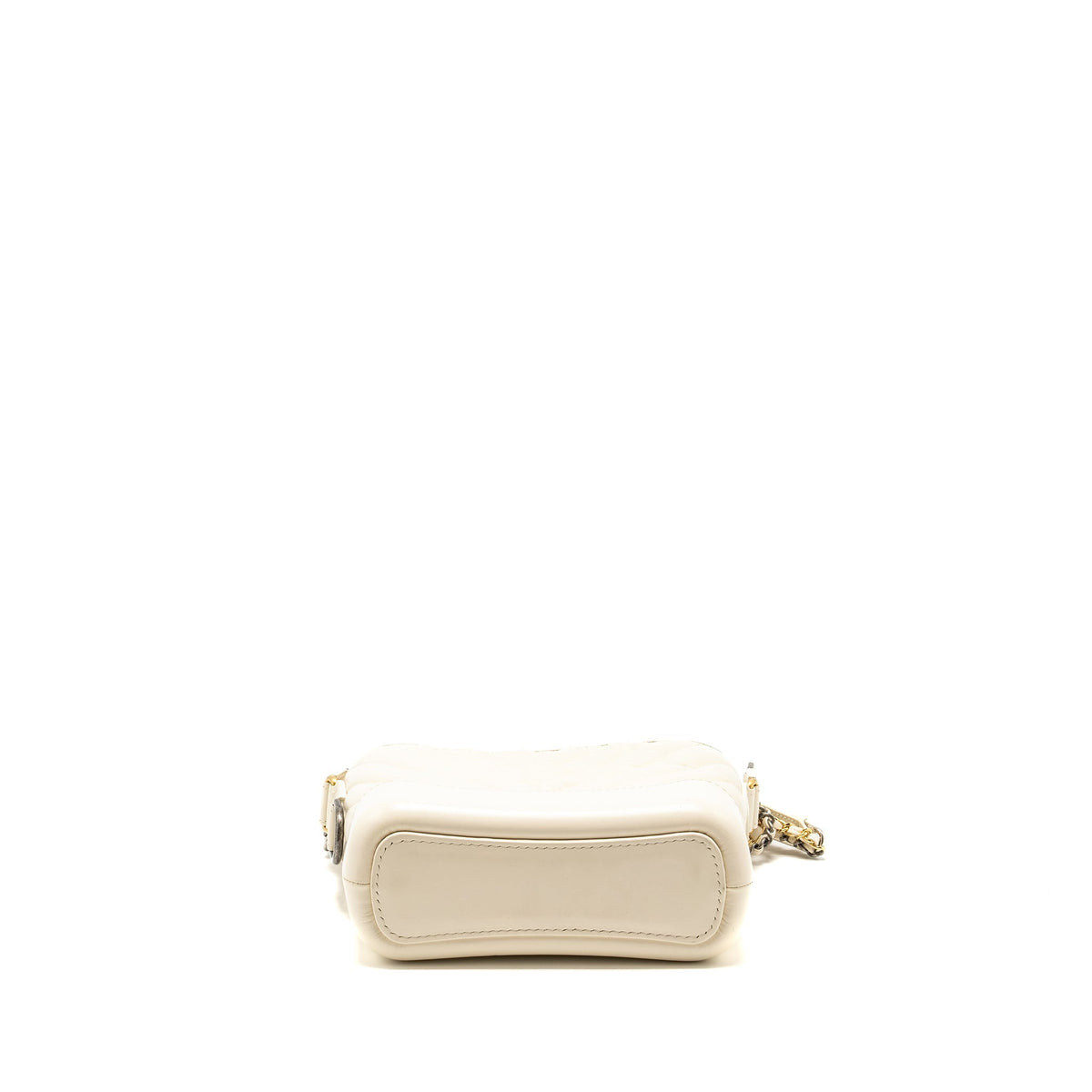 CHANEL SMALL CHEVRON GABRIELLE HOBO BAG CALFSKIN WHITE MULTICOLOUR HARDWARE