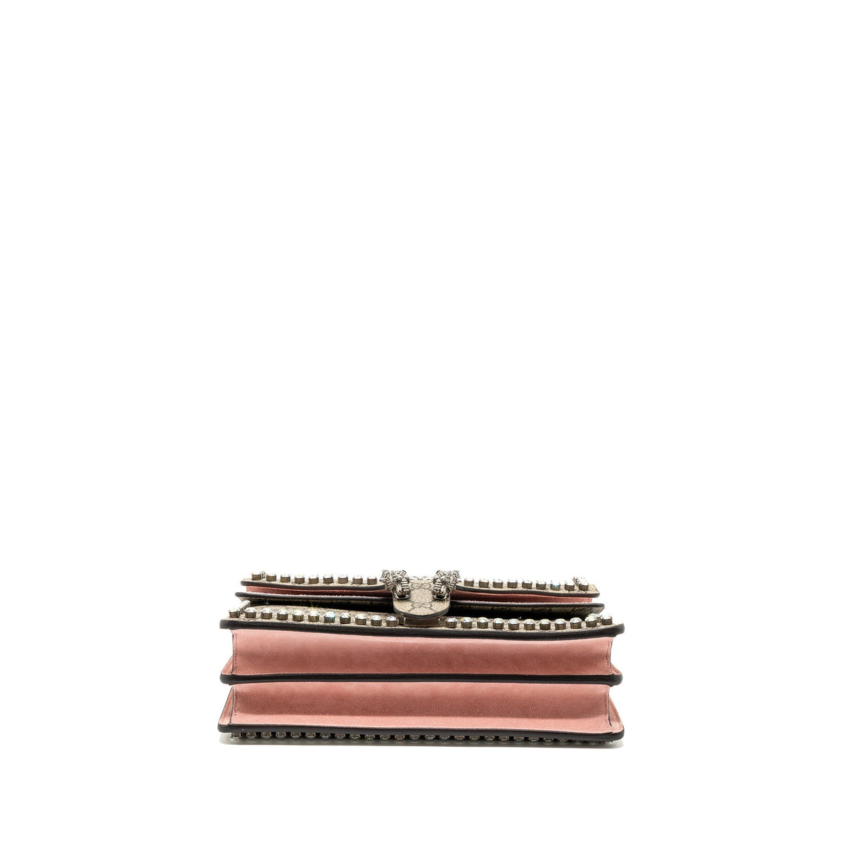 GUCCI DIONYSUS SHOULDER BAG GG SUPREME CANVAS/SUEDE PINK/BROWN LIMITED EDITION SHW