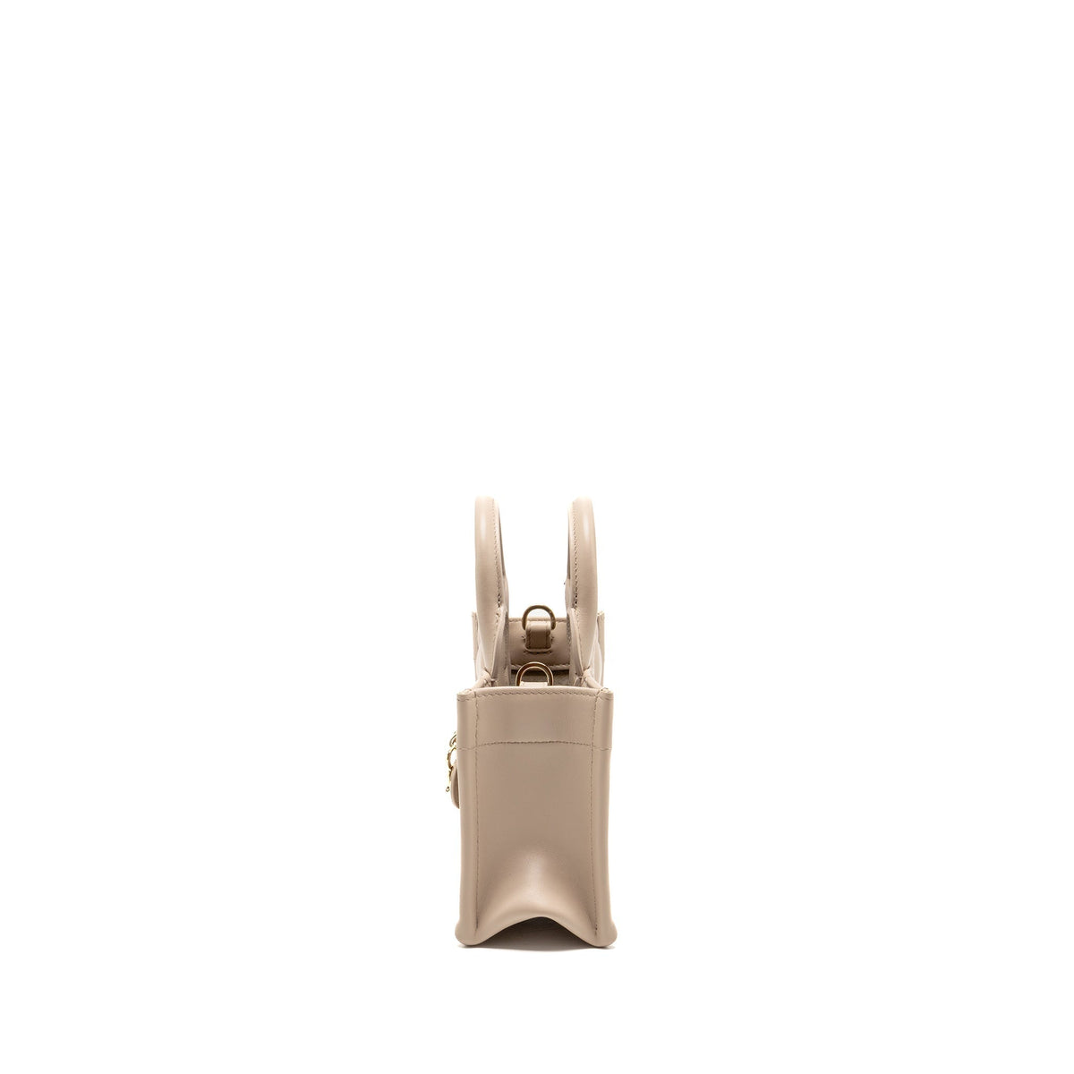 DIOR DIORAMOUR MINI DIOR BOOK TOTE MACROCANNAGE CALFSKIN POWDER BEIGE LGHW