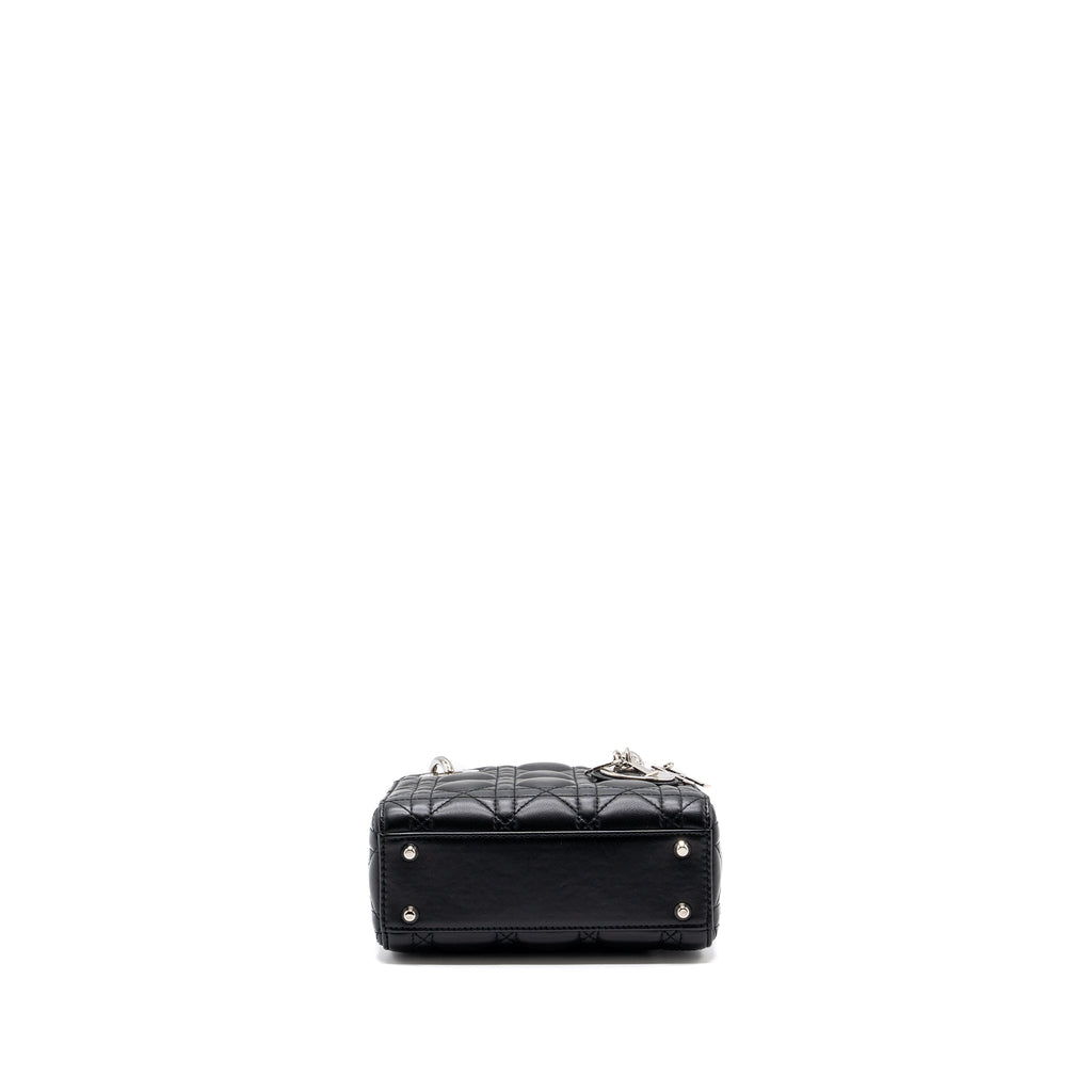 DIOR MINI LADY DIOR LAMBSKIN BLACK SHW