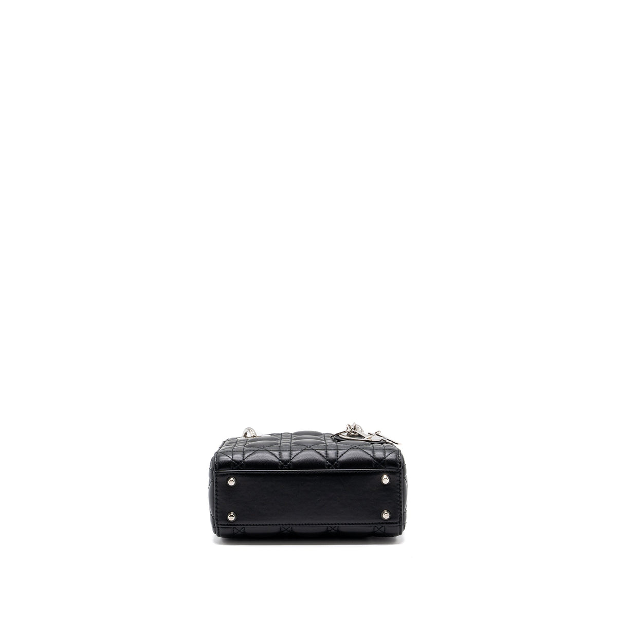 DIOR MINI LADY DIOR LAMBSKIN BLACK SHW
