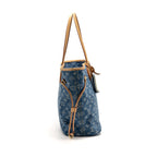 Louis Vuitton neverfull mm denim blue GHW