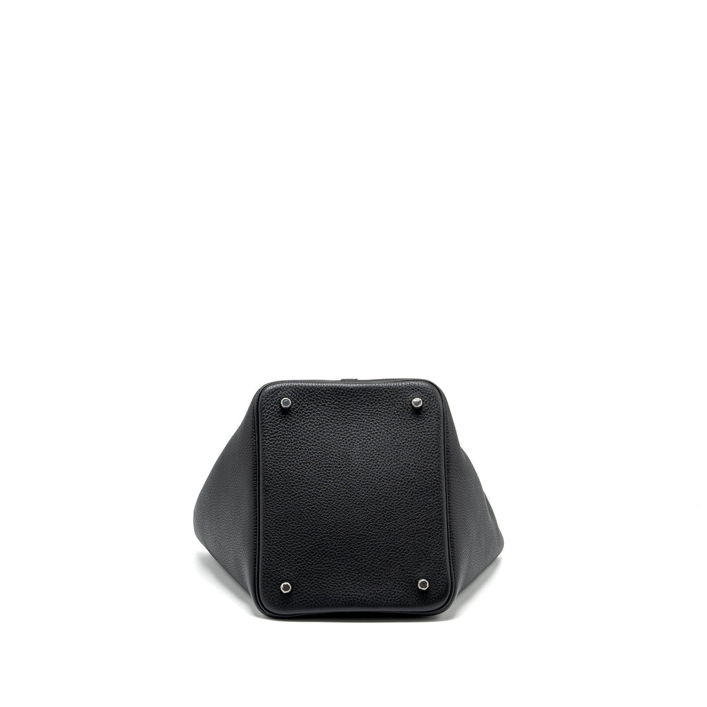Hermes picotin 22 lock bag clemence Black SHW