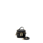 DIOR MICRO LADY DIOR VANITY CASE BAG CANNAGE LAMBSKIN BLACK LGHW