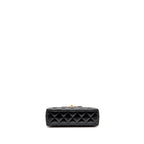 CHANEL MINI KELLY SHOPPING TOTE BAG CALFSKIN BLACK GHW (MICROCHIP)