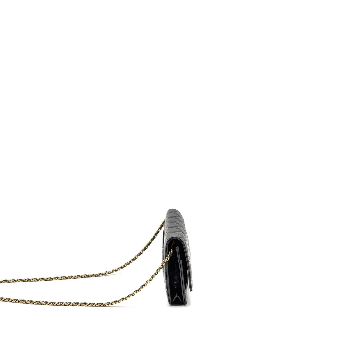 CHANEL CLASSIC WALLET ON CHAIN CAVIAR BLACK GHW