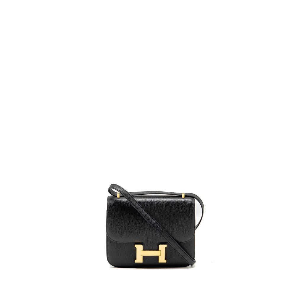 Hermes Mini Constance epsom black RGHW