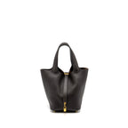 Hermes Picotin 18 Lock Bag Clemence Ebene GHW