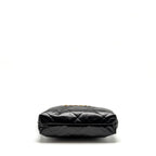CHANEL SMALL 22 BAG SHINY CALFSKIN BLACK GHW (MICROCHIP)