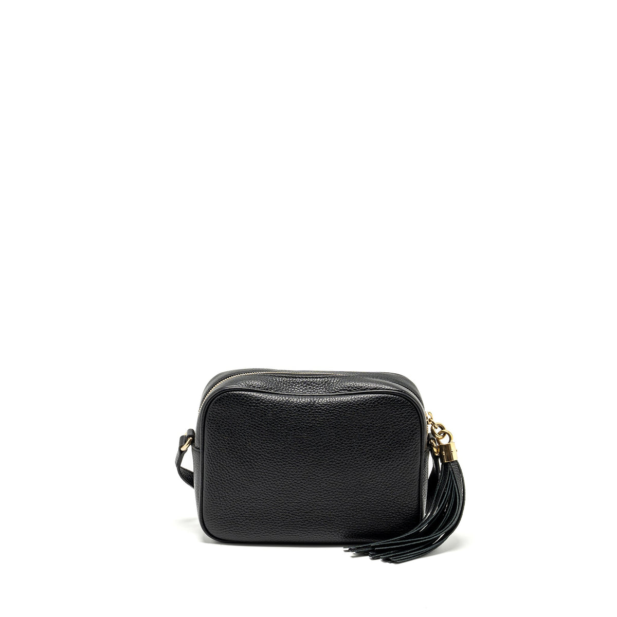 GUCCI DISCO SOHO CAMERA BAG GRAINED CALFSKIN BLACK GHW