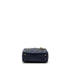 DIOR SMALL MY ABC LADY DIOR LAMBSKIN NAVY LGHW