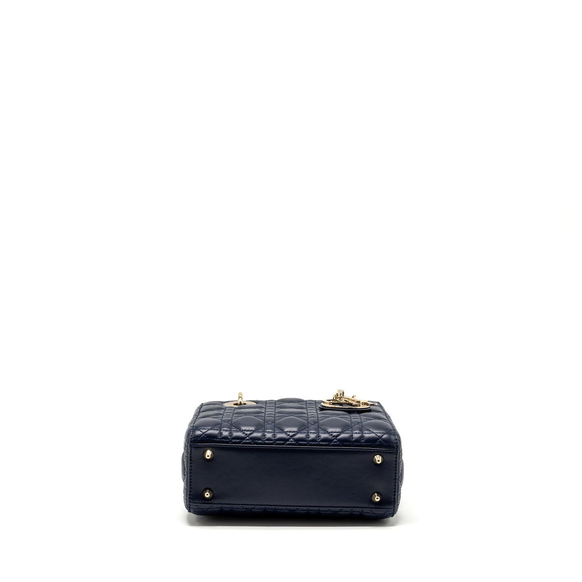DIOR SMALL MY ABC LADY DIOR LAMBSKIN NAVY LGHW