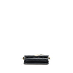 CHANEL MINI FLAP BAG WITH ADJUSTABLE CHAINS CAVIAR BLACK GHW(MICROCHIP)