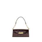 LOUIS VUITTON SUNSET BOULEVARD CLUTCH MONOGRAM VERNIS AMARANTE GHW