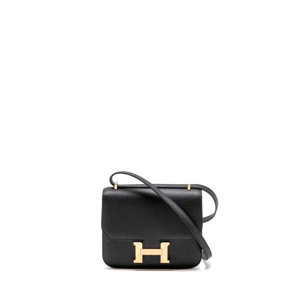 HERMES MINI CONSTANCE EPSOM BLACK RGHW