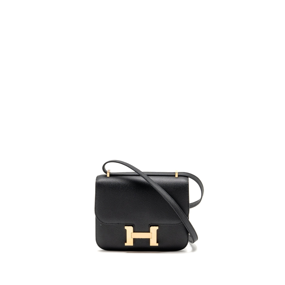 HERMES MINI CONSTANCE EPSOM BLACK RGHW