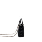 DIOR MINI LADY DIOR LAMBSKIN BLACK SHW