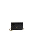 CHANEL CLASSIC WALLET ON CHAIN CAVIAR BLACK GHW (MICROCHIP)