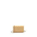 CHANEL CLASSIC WALLET ON CHAIN CAVIAR BEIGE SHW (MICROCHIP)