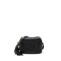 GUCCI DISCO SOHO CAMERA BAG GRAINED CALFSKIN BLACK GHW