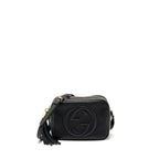 GUCCI DISCO SOHO CAMERA BAG GRAINED CALFSKIN BLACK GHW