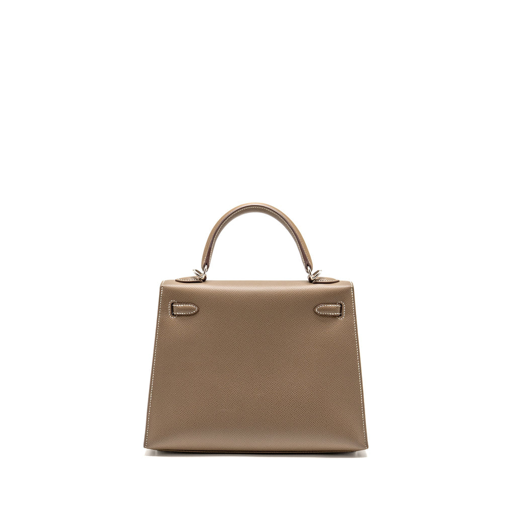 Hermes Kelly 25 Epsom Etoupe SHW