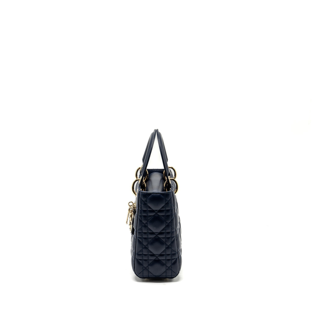 DIOR SMALL MY ABC LADY DIOR LAMBSKIN NAVY LGHW